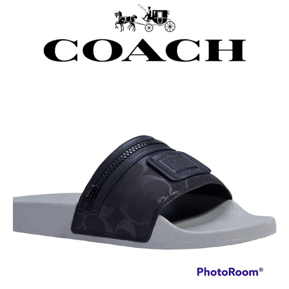 New Coach men Slide With Pocket - Picture 1 of 8